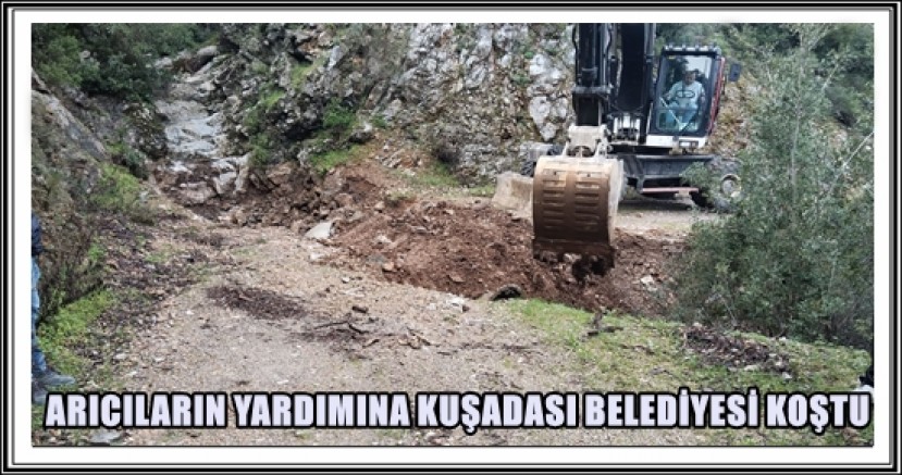 ARICILARIN YARDIMINA KUŞADASI BELEDİYESİ KOŞTU