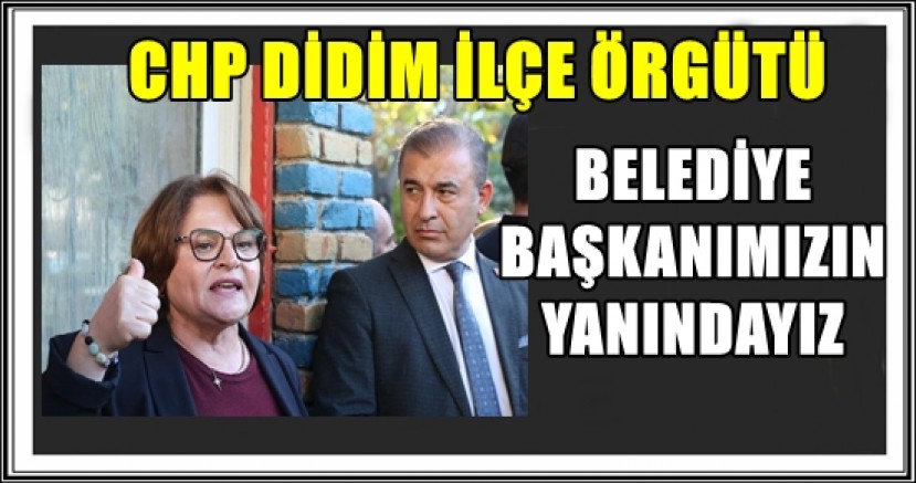 BELEDİYE BAŞKANIMIZIN YANINDAYIZ