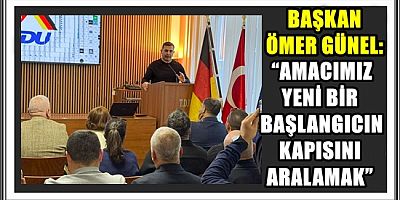 BAŞKAN ÖMER GÜNEL: “AMACIMIZ YENİ BİR BAŞLANGICIN KAPISINI ARALAMAK”  