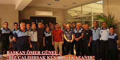 BAŞKAN ÖMER GÜNEL ZABITA HAFTASI’NI KUTLADI