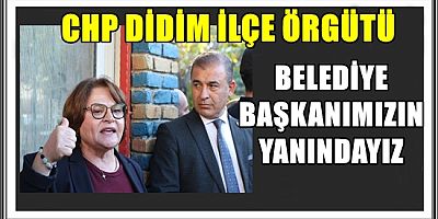 BELEDİYE BAŞKANIMIZIN YANINDAYIZ
