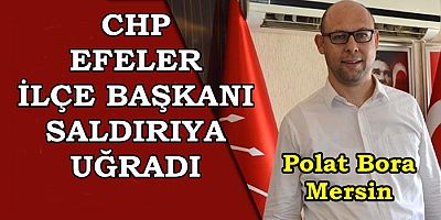 CHP EFELER İLÇE BAŞKANI SALDIRIYA UĞRADI