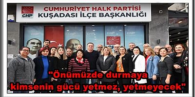 CHP KUŞADASI KADIN KOLLARI BAŞKANI AYSEGÜL DAĞLI: “BİZ KADINLAR VARDIK, VARIZ VE VAR OLACAĞIZ”