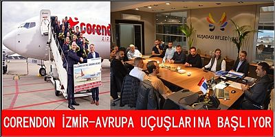CORENDON İZMİR-AVRUPA UÇUŞLARINA BAŞLIYOR