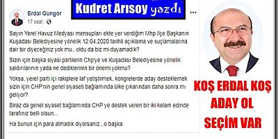 KOŞ ERDAL KOŞ  SEÇİM VAR ADAY OL