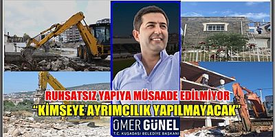 KUŞADASI BELEDİYESİ 2,5 YILDA 62.330 İMAR KANUNUNA AYKIRILIK ŞİKAYETİ DEĞERLENDİRDİ