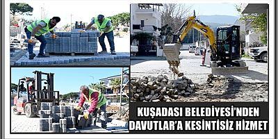 KUŞADASI BELEDİYESİ’NDEN DAVUTLAR’A KESİNTİSİZ HİZMET 