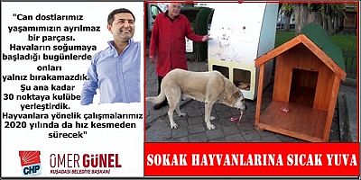 KUŞADASI’NDA SOKAK HAYVANLARINA SICAK YUVA