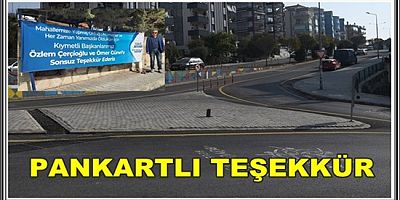 PANKARTLI TEŞEKKÜR