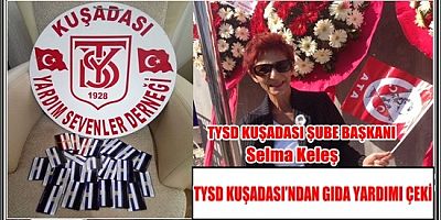 TYSD KUŞADASI’NDAN GIDA YARDIMI ÇEKİ 